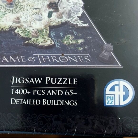 SEALED Game of Thrones 4D 3-Layer Puzzle of Westeros 1400+ Pieces 65+ Buildings - Picture 2 of 10